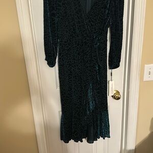 Chic Velvet Wrap Dress